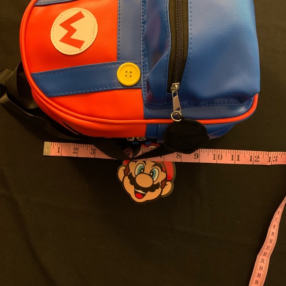 NEW Super Mario Bros Red and Blue Mini-Backpack - Picture 4 of 9
